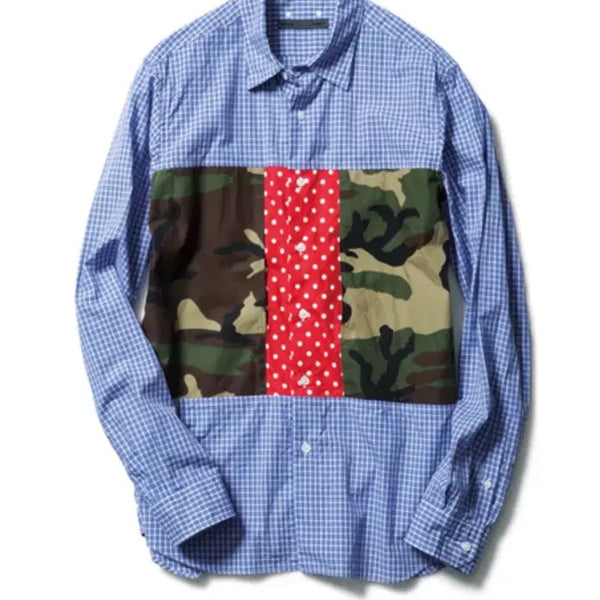 [BUNJANG] Softnet Patchwork Shirt L / 소프넷 패치워크 셔츠 L