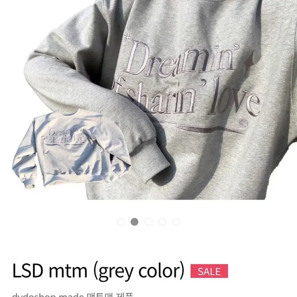 [BUNJANG] DY DO SHOP LSD Sweatshirt (Grey) / 디와이도샵 LSD mtm (grey color) 팝니다