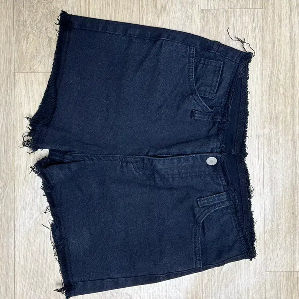 [BUNJANG] Black Denim Shorts Size S / S 반바지