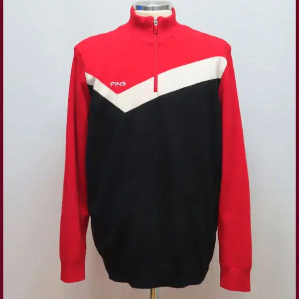 [BUNJANG] PING Golf Black Windproof Knit 105 / 핑골프/검정색 방풍니트/105사이즈/따봉구제(C-10)