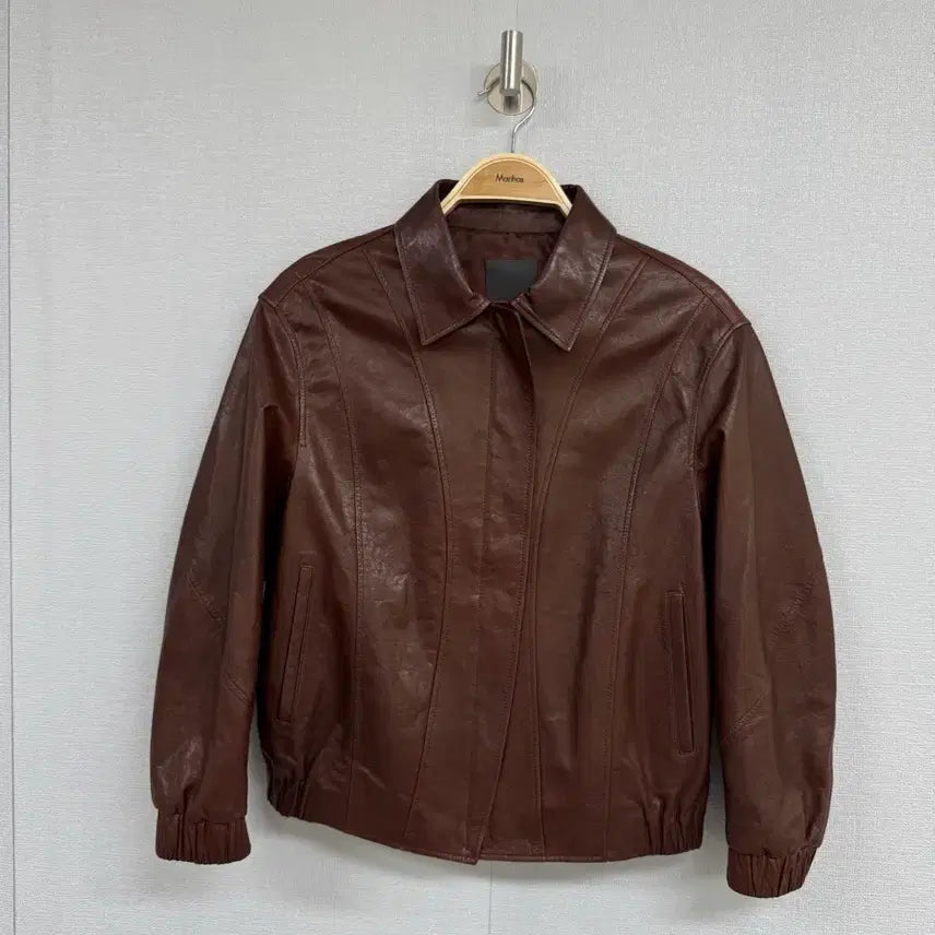[BUNJANG] Deco Lambskin Leather Jacket / 데코 양가죽 자켓