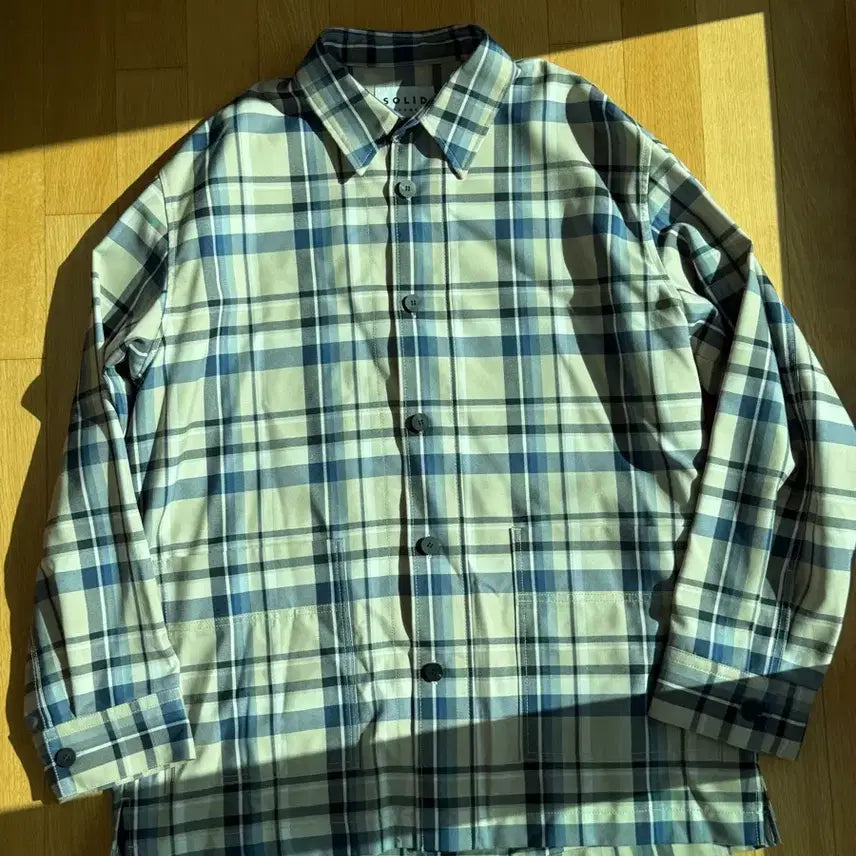 [BUNJANG] Solid Homme Wool Check Oversized Shirt / 솔리드옴므 울 체크 오버 셔츠