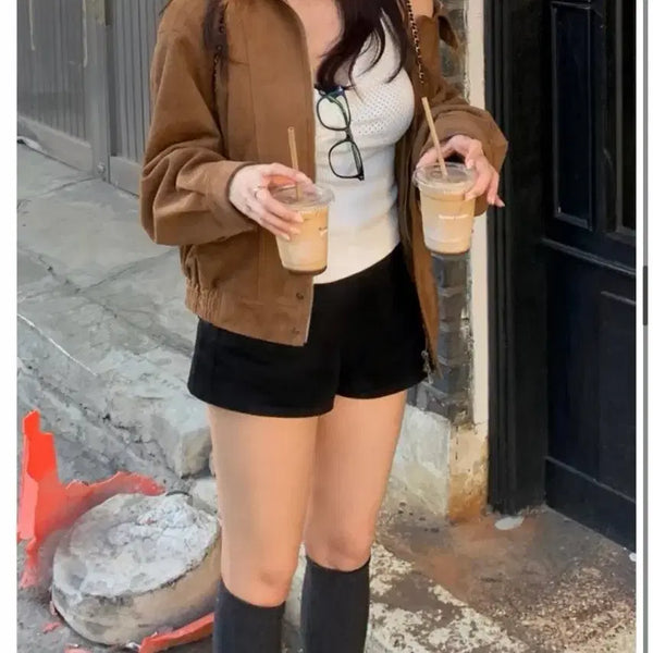 [BUNJANG] Ont Mocha Suede Jacket / 온트 모카 스웨이드자켓