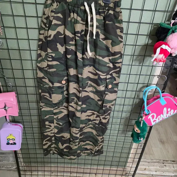 [BUNJANG] Camouflage Pattern Jogger Pants (Unisex) / 카모플라쥬 패턴 조거 팬츠 ㅡ해외직구  ㅡ공용. 기장99