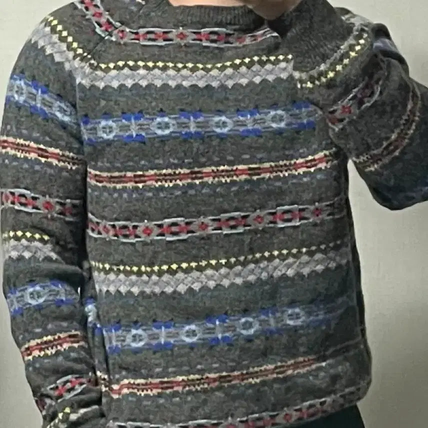 [BUNJANG] J.Crew Fair Isle Lambswool Knit Sweater M / 제이크루 페어아일 램스울 니트 M