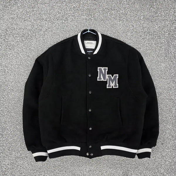[BUNJANG] No Manual Varsity Jacket / 노메뉴얼 바시티 자켓