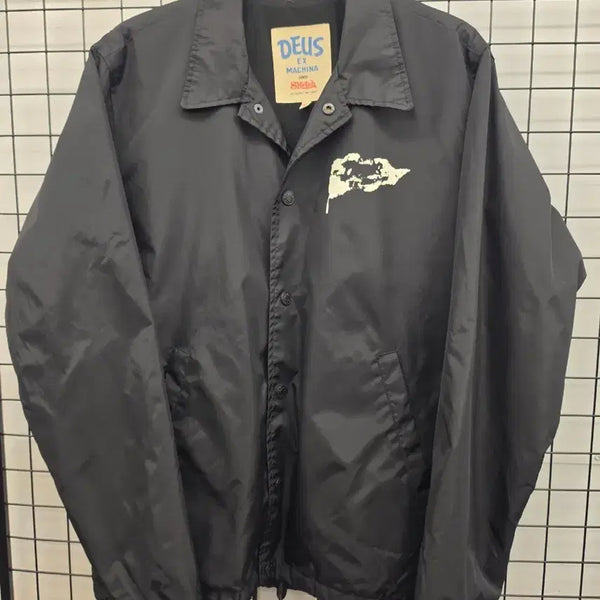 [BUNJANG] Deus Ex Machina Coach Jacket Black / 데우스 엑스 마키나 코치 자켓 블랙