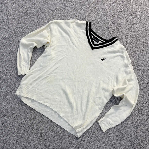 [BUNJANG] Kangol V-Neck Knit 0917D1 / L 캉골 브이넥 니트 0917D1