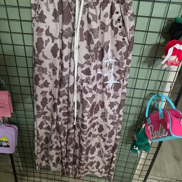 [BUNJANG] Camouflage Pattern Wide Pants / 카모플라쥬 패턴 와이드 팬츠 231101-01 ㅡ해외직구/공용