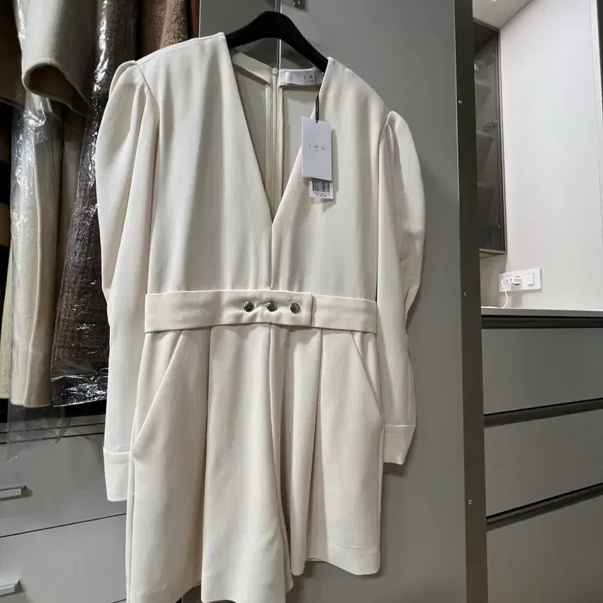 [BUNJANG] IRO Ivory/Light Beige Jumpsuit / 이로(IRO) 점프수트