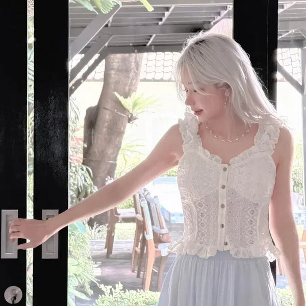 [BUNJANG] Factonald Pillow Talk Top (Ivory) / 팩더널드_ 필로우톡 탑 (ivory)