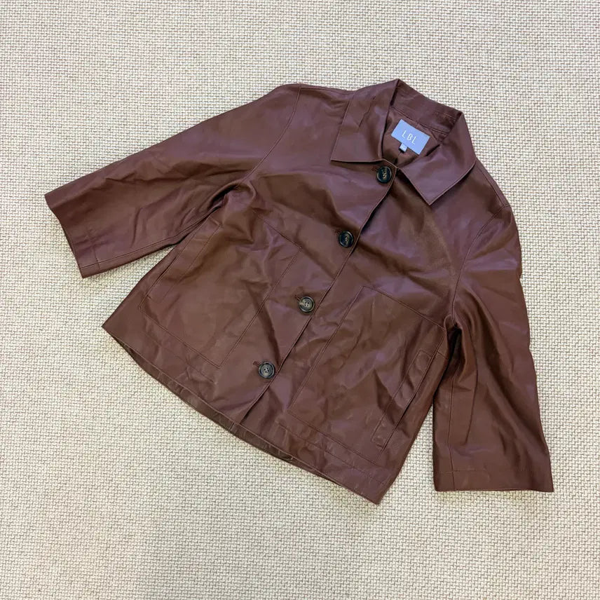[BUNJANG] 55 LBL Women's Genuine Leather Jacket / 55 LBL 여성 양가죽 자켓 0917D1