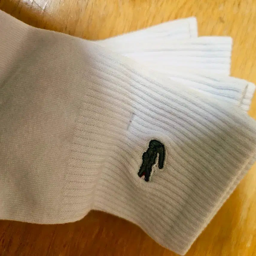 [BUNJANG] Lacoste White Socks (230-260mm) / (새상품) 라코스테 화이트 양말 230~260mm