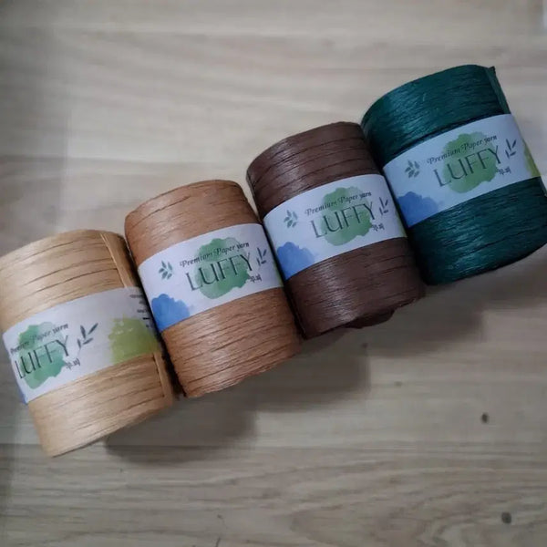 [BUNJANG] Cebby Luffy Knitted Yarn Bundle Set (Unsealed) / 쎄비 루피 뜨개실 미개봉 무료배송 코바늘 라피아 프라하 안다리아