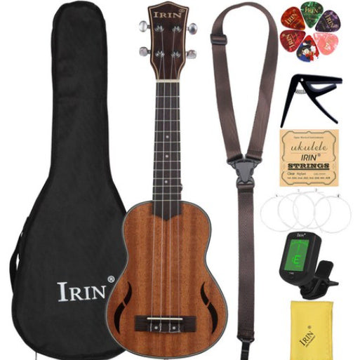 [BUNJANG] 21-Inch Ukulele Beginner Set / 21인치 우쿨렐레 컬러풀 자연색 입문용 세트 입문자 교육 연습용