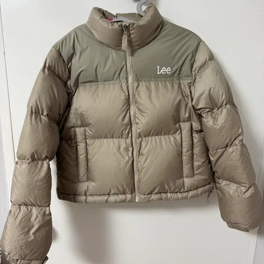 [BUNJANG] Lee Padded Short Jacket Beige Khaki / Lee 패딩
