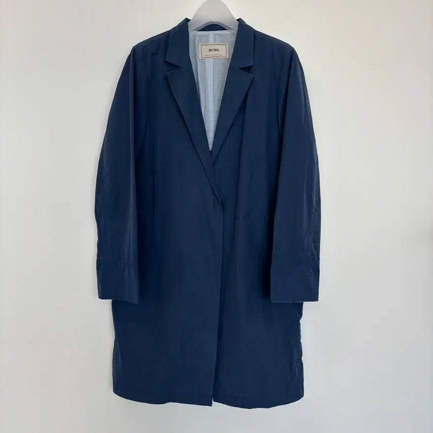 [BUNJANG] BCBG Navy Transitional Long Jacket Women's Size 55-Slim 66 / BCBG 네이비 간절기 롱 자켓 여성55-마른66 ㅡ0917
