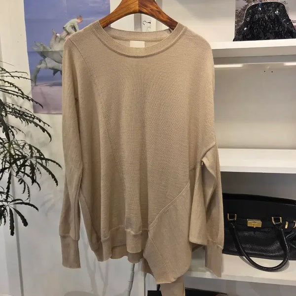 [BUNJANG] KUHO 100% Wool Avant-Garde Knit Pullover Sweater / KUHO 구호 모100 아방가르드 니트 풀오버