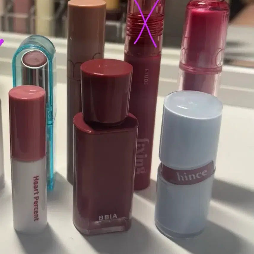 [BUNJANG] Cool Tone Lip Tint Bundle Set / 쿨톤 틴트 6개 일괄 판매