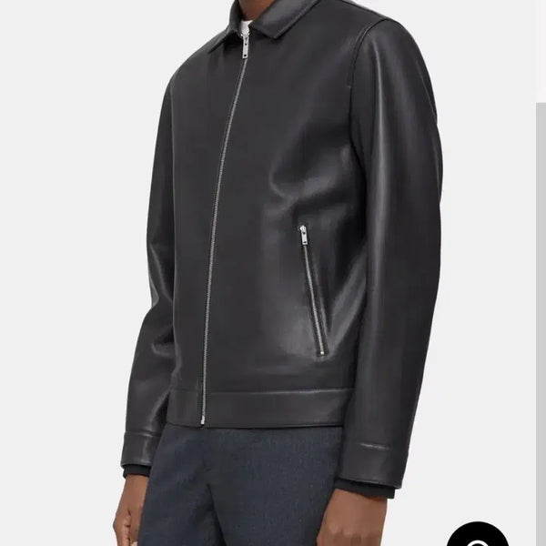 [BUNJANG] Theory Lambskin Bomber Jacket / 띠어리 양가죽 보머 자켓