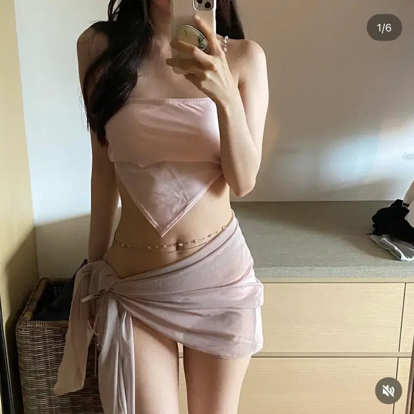 [BUNJANG] Yusoop Bikini Pink Swimsuit / 유솝 비키니 핑크수영복 새것 팝니다