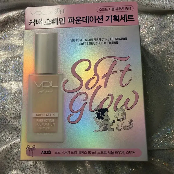 [BUNJANG] VDL Cover Stain Foundation + Etude Cloud Filter Cushion Set / VDL 커버 스테인 파운데이션 +에뛰드 클라우드 필터 쿠션 새상품