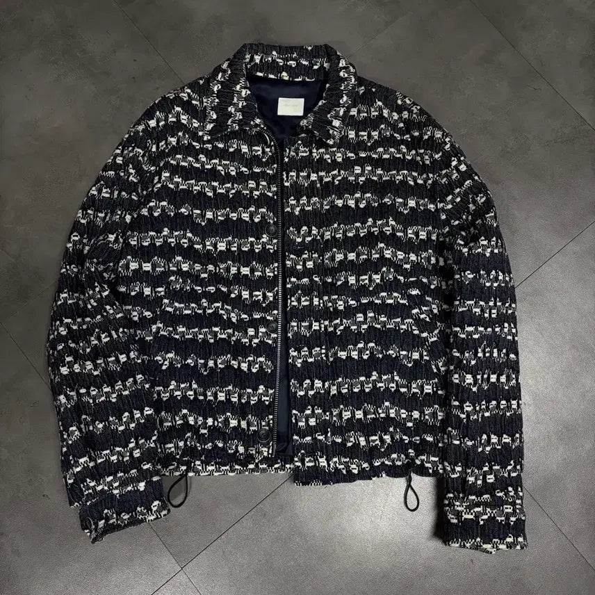 [BUNJANG] Minav Wave Denim Blouson L / 미나브/웨이브데님블루종/L