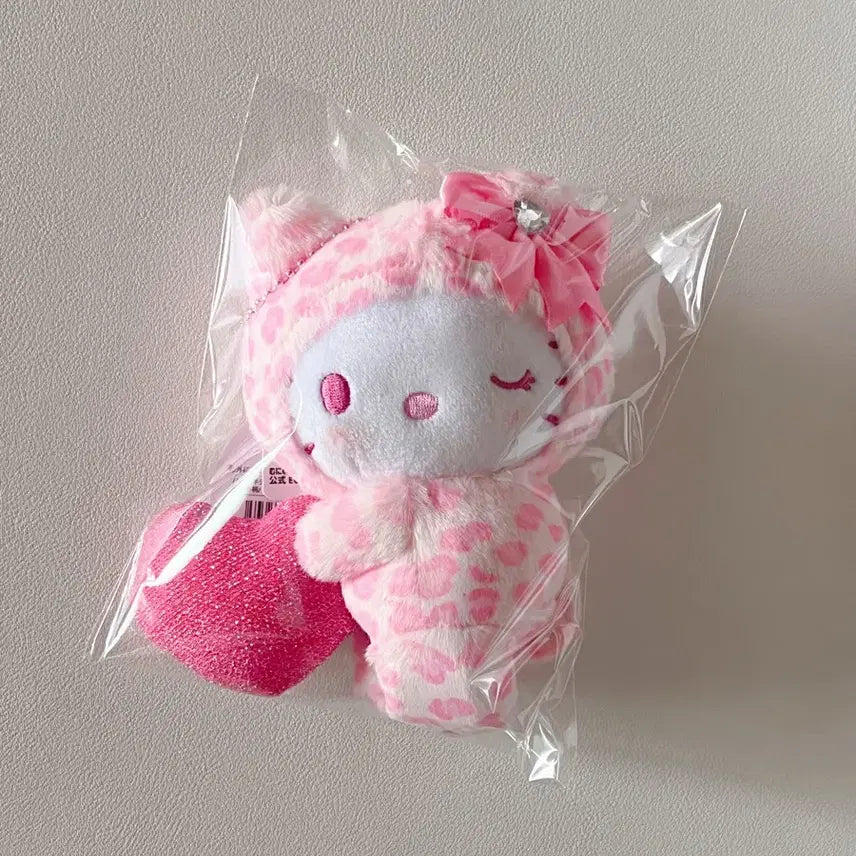 [BUNJANG] Sanrio Hello Kitty Leopard Pink Mascot (Sealed) / (미개봉)네코 키티 레오파드 호피 핑크 마스코트