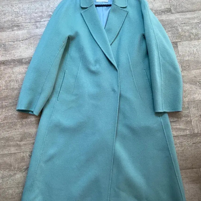 [BUNJANG] MICHAA Cashmere Blend Coat Mint / 미샤 캐시미어 코트 민트색 85-160