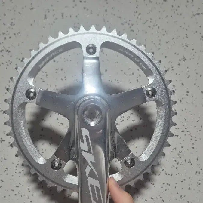 [BUNJANG] SRAM S-Force Silver Crankset (Used, with BB) / 스케이스 실버 크셋 비비포함 미사용 급처