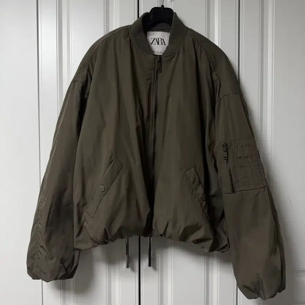 [BUNJANG] ZARA Oversized Bomber Jacket / 자라 봄버자켓 오버핏