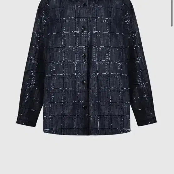 [BUNJANG] Maison Selle Sequin Denim Shirt / 메종설레.seole.시퀸 데님 셔츠