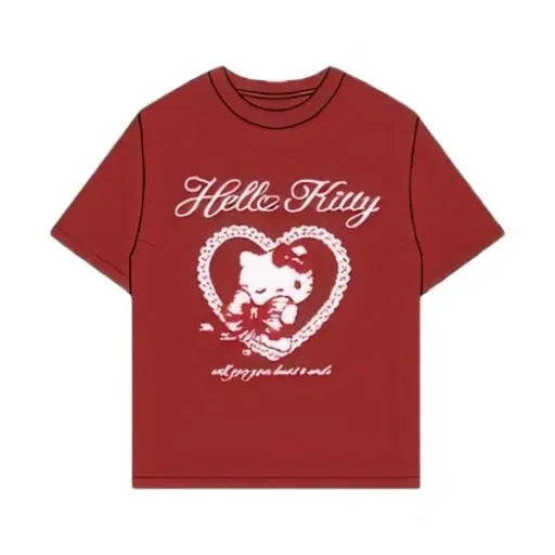 [BUNJANG] SPAO Hello Kitty Short Sleeve T-Shirt / 스파오 헬로키티 반팔 티셔츠입니다