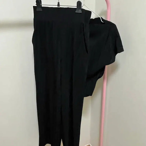 [BUNJANG] Pleated Set-up Two-Piece Set / 거의새상품#투피스세트가격#플리츠셋업