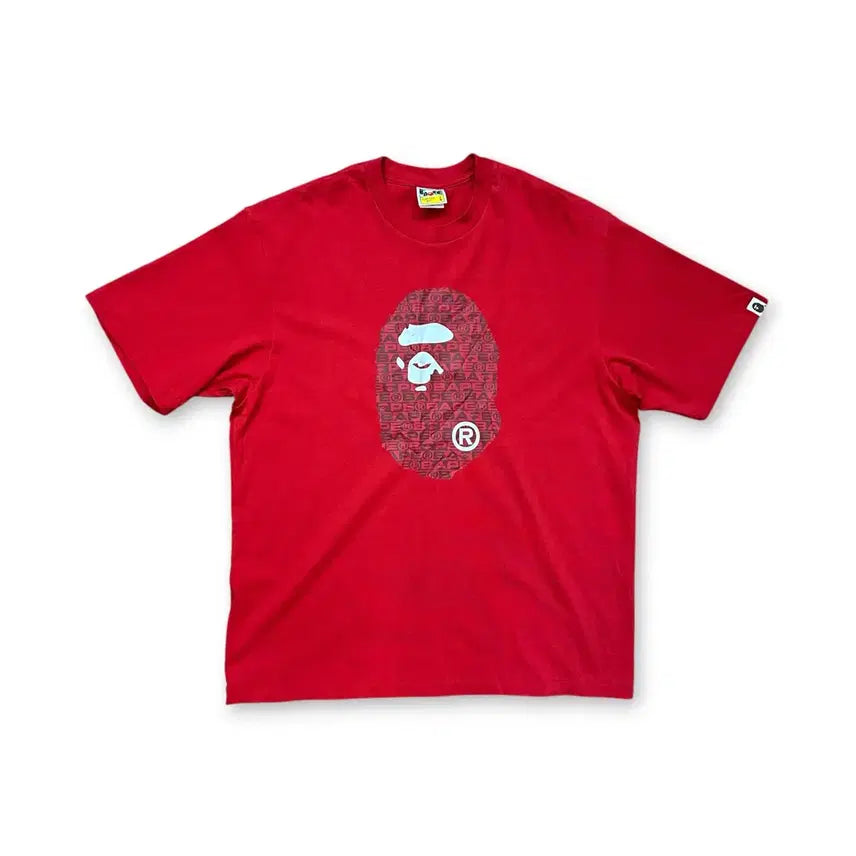 [BUNJANG] BAPE Short Sleeve T-Shirt Red / 베이프 반팔티 레드