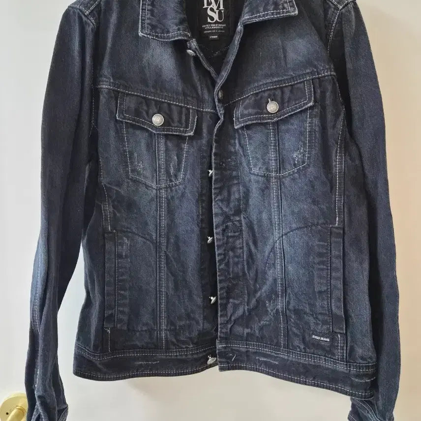 [BUNJANG] EVISU Denim Jacket Dark Blue / 에비수 데님 자켓 진청