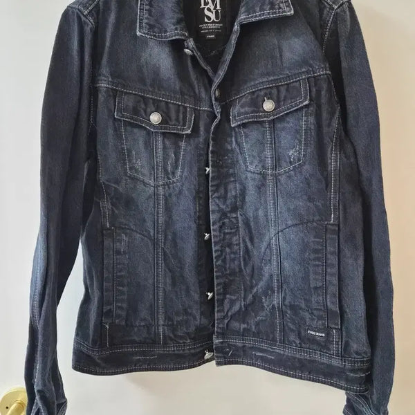 [BUNJANG] EVISU Denim Jacket Dark Blue / 에비수 데님 자켓 진청