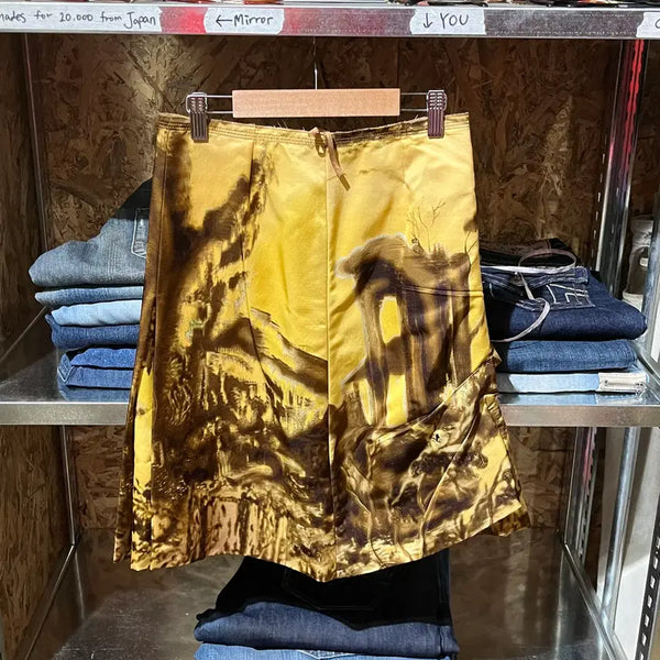[BUNJANG] Prada 2004 Silk Landscape Print Skirt / 2004 프라다 실크 스커트 36