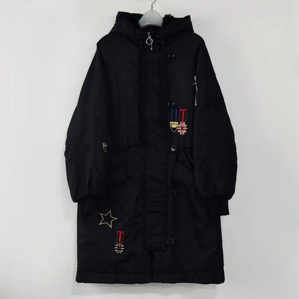 [BUNJANG] TheEditur Patchwork Quilting Parka Coat / 디에디터 패치 워크 퀼팅 파카 코트
