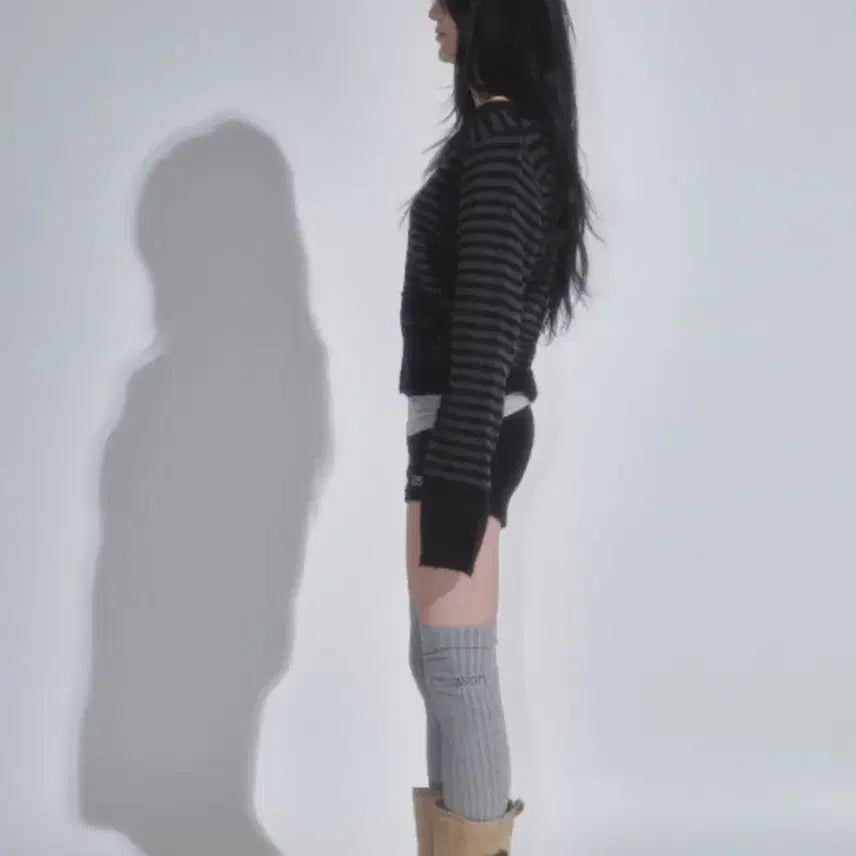 [BUNJANG] AzON Ribbed Knee Socks / 애즈온 ribbed knee socks 니삭스