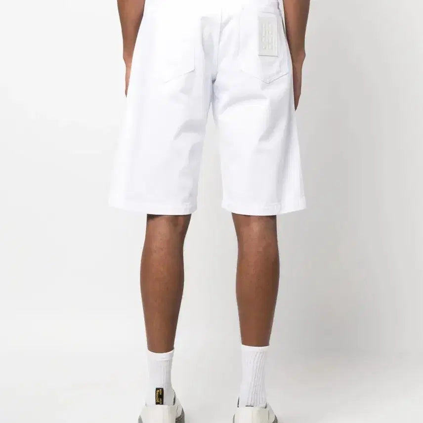 [BUNJANG] Raf Simons Denim Midi Shorts White 48 / 라프시몬스 데님 미디 쇼츠 화이트 바지 반바지 48