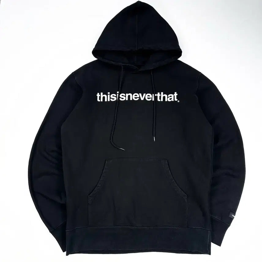 [BUNJANG] thisisneverthat Spellout Hoodie Black / (L) 디스이즈네버댓 디네댓 스펠아웃 후드티 블랙
