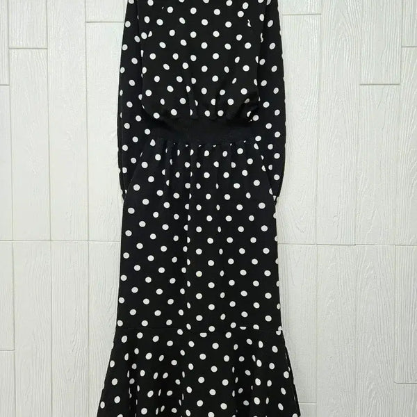 [BUNJANG] Dot Mermaid Long Dress / 도트머메이드롱원피스