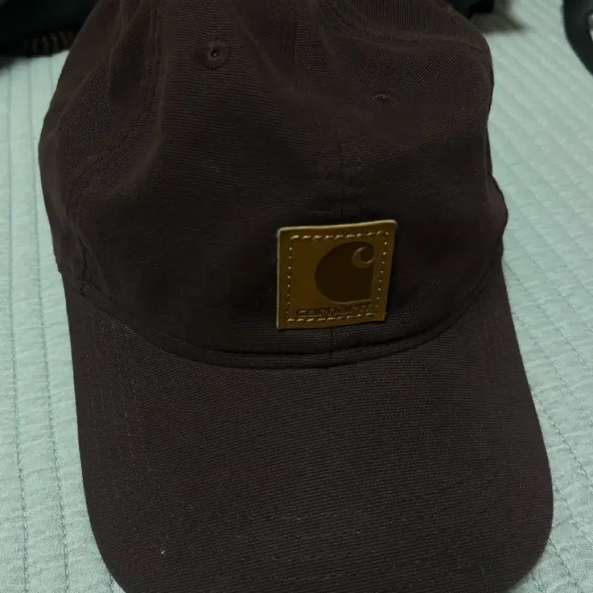 [BUNJANG] Carhartt Wine Color Logo Patch Baseball Cap / 칼하트 볼캡 버건디