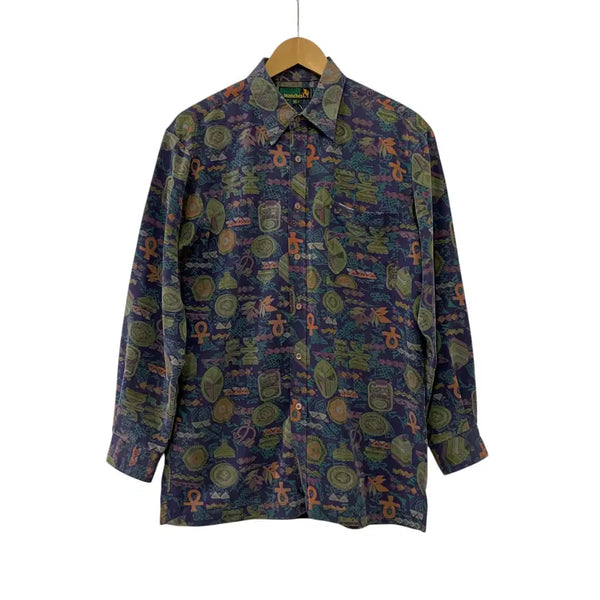 [BUNJANG] Manchester Pattern Long Sleeve Shirt (Size M) / A968. 맨체스트 패턴 긴팔셔츠(95)
