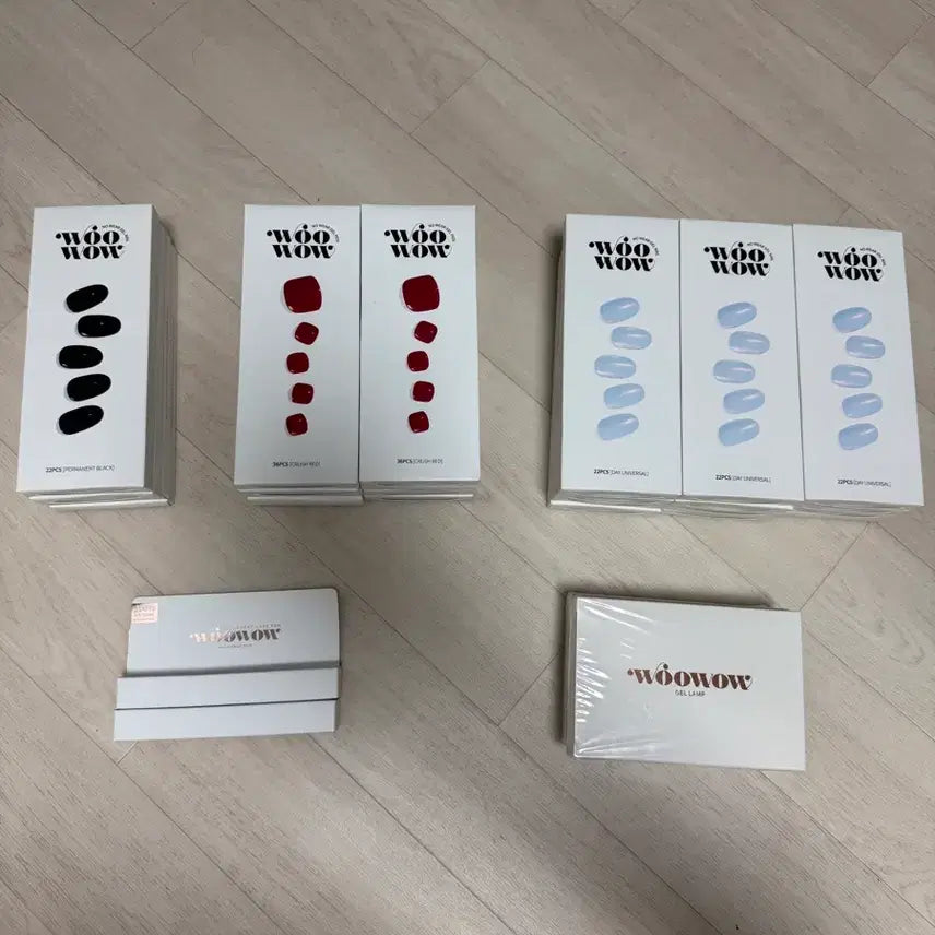 [BUNJANG] UwAU Gel Nail & Pedi Bundle Set / 우와우 젤 네일/페디 24박스 일괄 판매