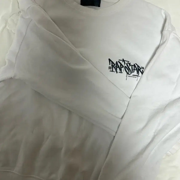 [BUNJANG] White Lightweight Sweatshirt / 화이트 얇은 맨투맨
