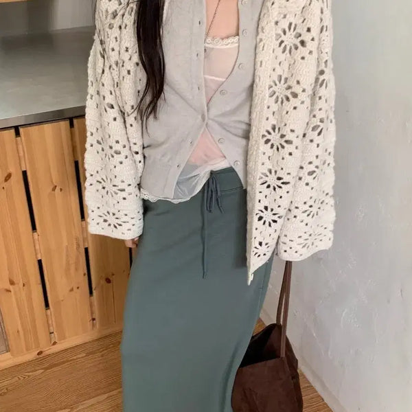 [BUNJANG] Tara by Motion Handmade Cardigan / 타라바이모션 핸드메이드 가디건