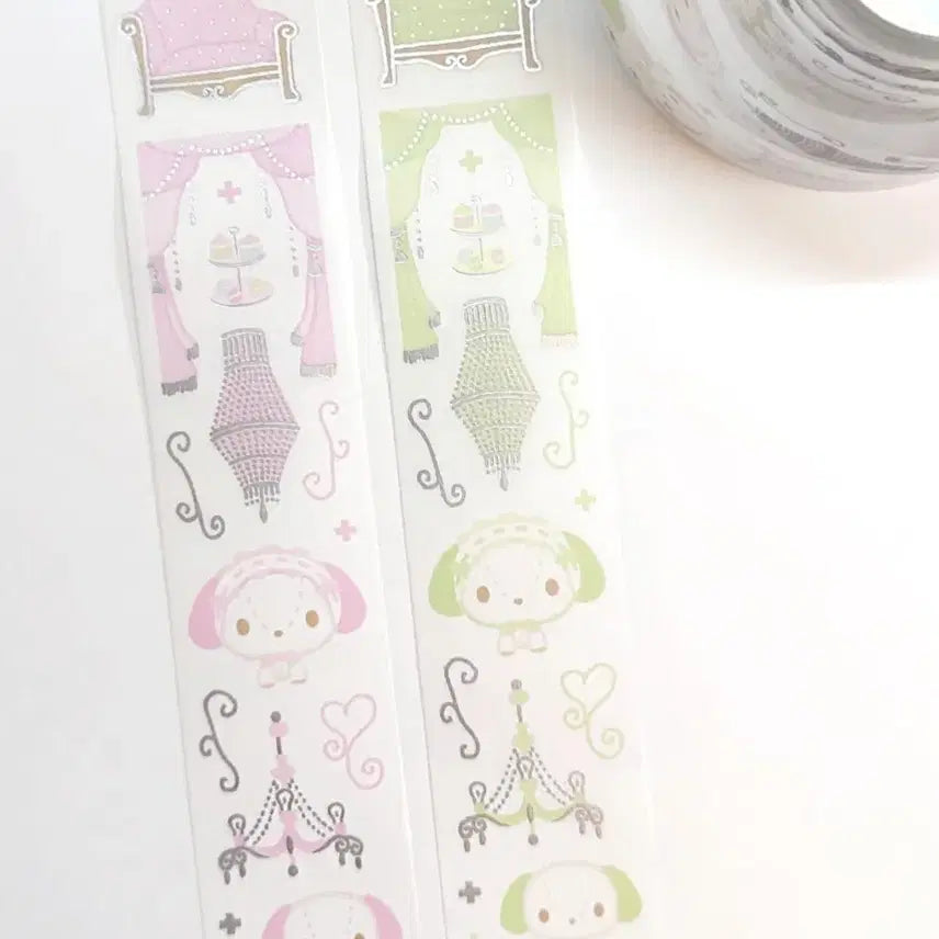 [BUNJANG] Slowstuff Sweet Puppy Reception Kiss Cut Pattern / [슬로우스터프] 스윗퍼피 응접실 키스컷