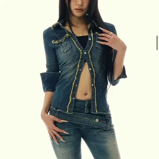[BUNJANG] GILLAACHIVE Denim Shirt / 길라아카이브 데님 셔츠